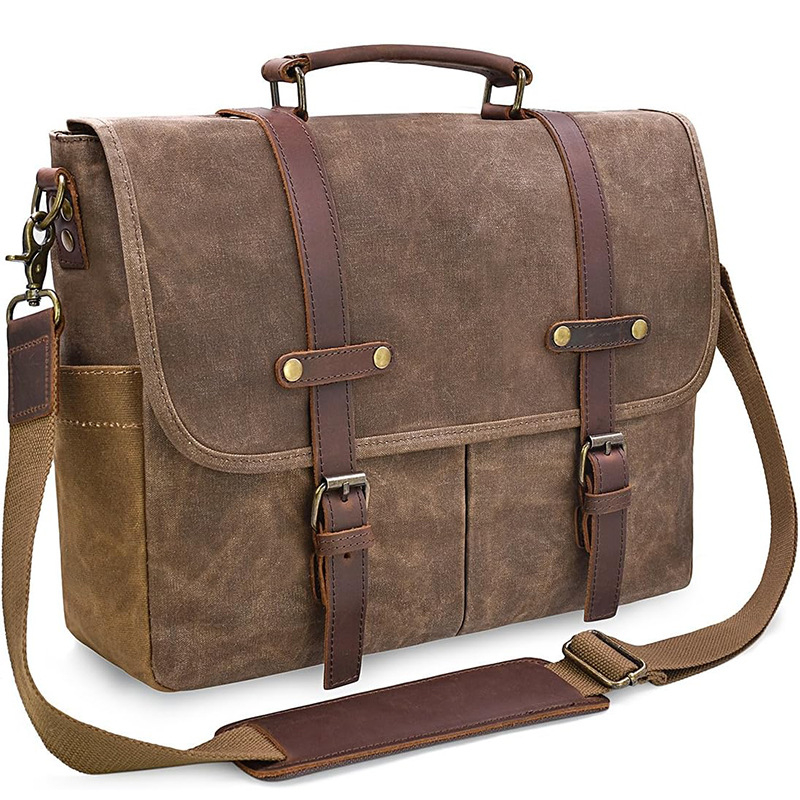 Messenger krepšys iš vandeniui atsparaus Oxford audinio, atsparus dėvėjimui, tinka nešiojamiems kompiuteriams, vieno tono raštas, poliesterio pamušalas