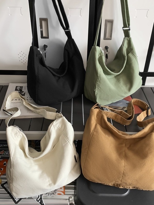 Vīriešu plecu soma, ielu stila, kanvas materiāls, iekšējā odere no neilona, elpojoša