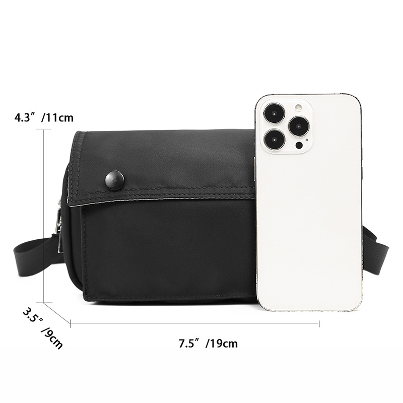 Férfi messenger táska, utcai stílus, Oxford anyag, vízálló, poliészter bélés, szabadidős utazásokhoz (utcai stílus; Oxford anyag; vízálló; poliészter bélés)