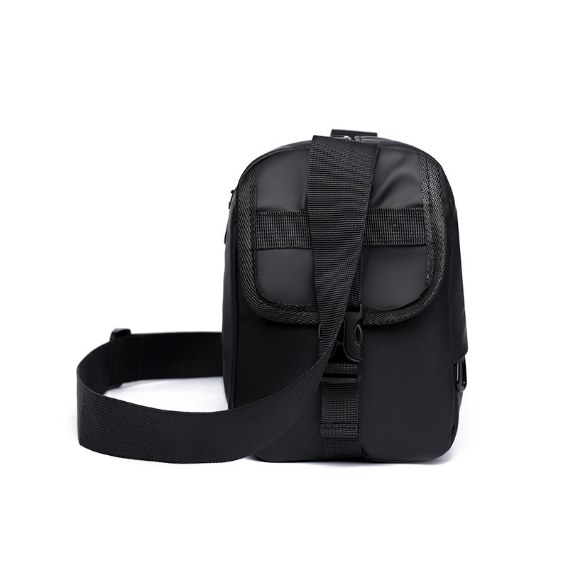 PUANTI vīriešu plecu soma pilsētas vienkāršā stilā, membrānas materiāls, poliestera odere, vienkrāsains raksts