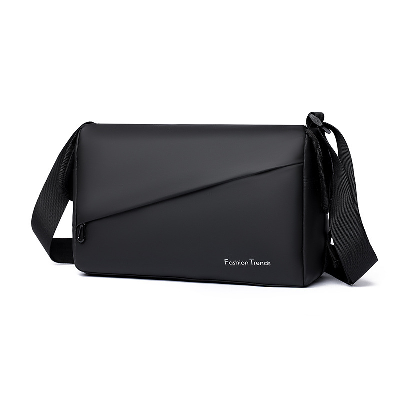 PUANTI vīriešu plecu soma pilsētas vienkāršā stilā, membrānas materiāls, poliestera odere, vienkrāsains raksts