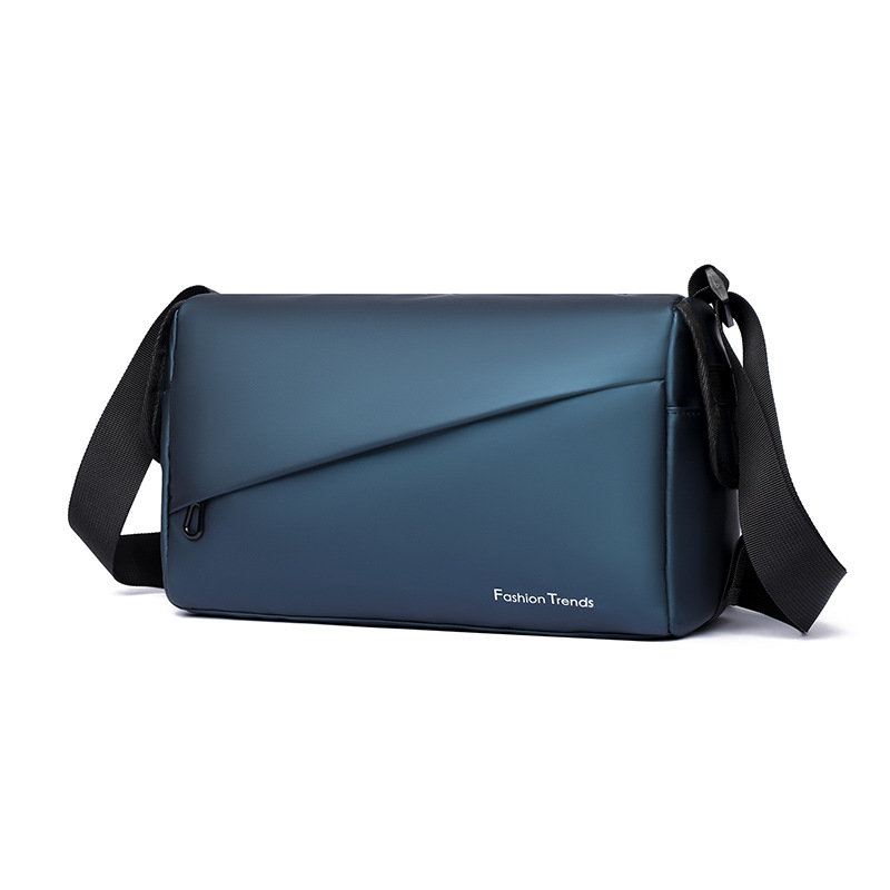 PUANTI vīriešu plecu soma pilsētas vienkāršā stilā, membrānas materiāls, poliestera odere, vienkrāsains raksts