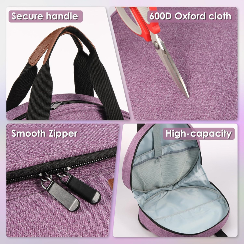 Hímzőtartó táska - Oxford anyag, több rétegű kézitáska, modell 320, sokoldalú, utazáshoz