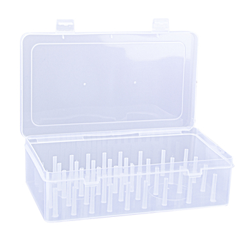 PP πλαστικό κουτί αποθήκευσης για κέντημα και ράψιμο, με 42 διαμερίσματα και κάλυμμα σκόνης, μοντέλο 42zxh, δυνατότητα λογότυπου κατά παραγγελία