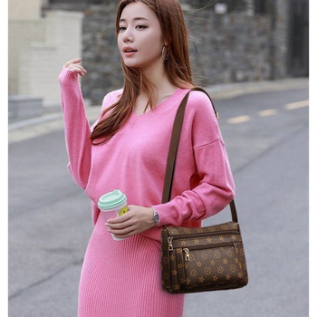 Női crossbody táska (Corduroy anyag; kis négyszögletes dizájn; cipzáras záródás; belső bélés: műbőr; márka: Yinse)