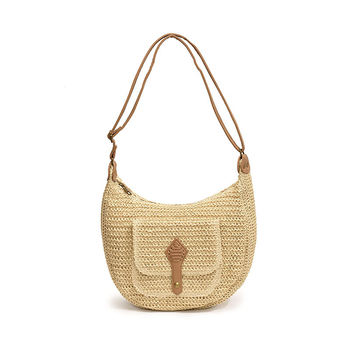 RE HRYTTON Utcai stílusú crossbody táska, papírszövése, párna alakú, cipzáras záródás, zseb a dokumentumok számára, mindennapi használatra