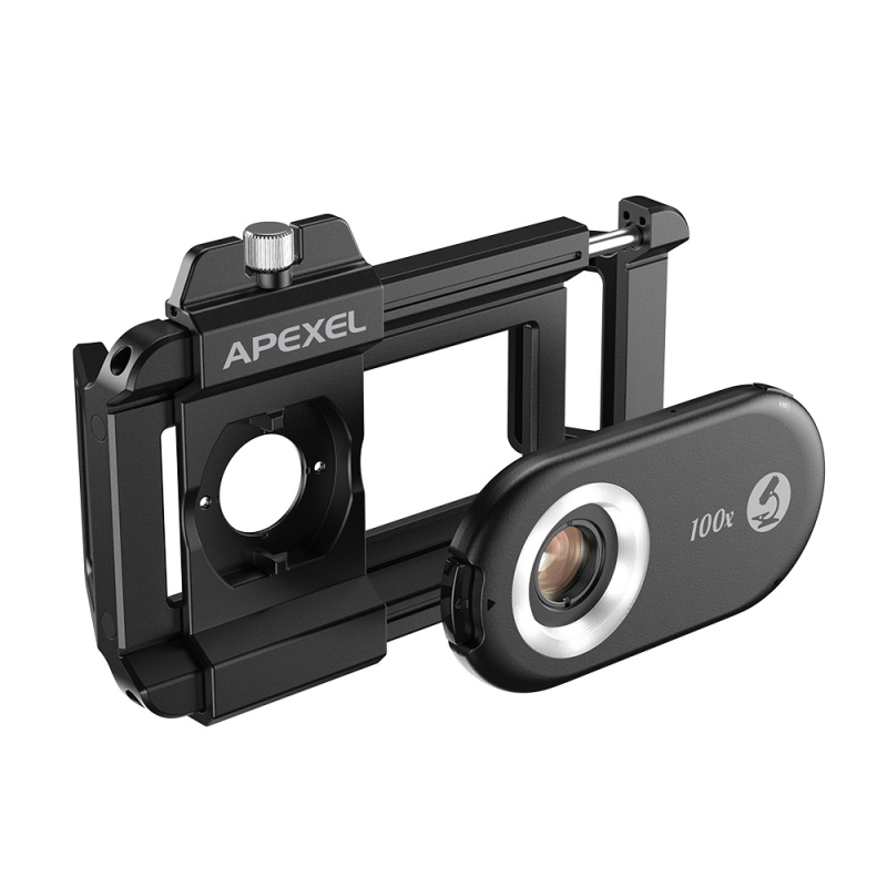 Μηχανικό μικροσκόπιο 200X, 3-σε-1 για κινητό τηλέφωνο, έλεγχος κοσμημάτων και κυκλωμάτων, ABS σώμα, 131 g, καθολικό μοντέλο