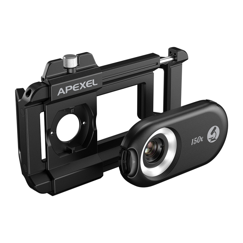 Μηχανικό μικροσκόπιο 200X, 3-σε-1 για κινητό τηλέφωνο, έλεγχος κοσμημάτων και κυκλωμάτων, ABS σώμα, 131 g, καθολικό μοντέλο