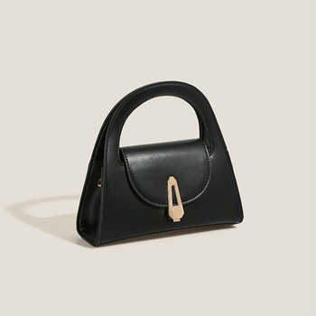 Geantă de damă din PU, stil urban minimalist, formă orizontală pătrată, închidere magnetică, căptușeală poliester, buzunar pentru telefon, Jianluo