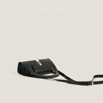 Geantă de damă din PU, stil urban minimalist, formă orizontală pătrată, închidere magnetică, căptușeală poliester, buzunar pentru telefon, Jianluo