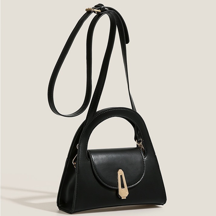 Geantă de damă din PU, stil urban minimalist, formă orizontală pătrată, închidere magnetică, căptușeală poliester, buzunar pentru telefon, Jianluo