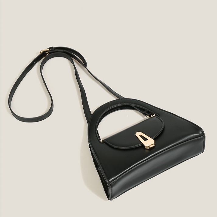 Geantă de damă din PU, stil urban minimalist, formă orizontală pătrată, închidere magnetică, căptușeală poliester, buzunar pentru telefon, Jianluo