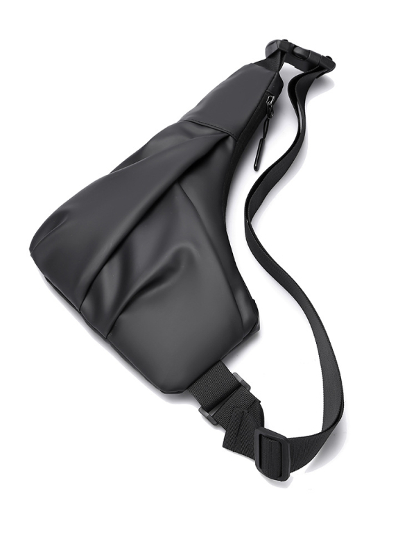 Мъжка поясна чанта за кръст, изработена от Oxford плат, водоустойчива и износоустойчива, подплата полиестер.
