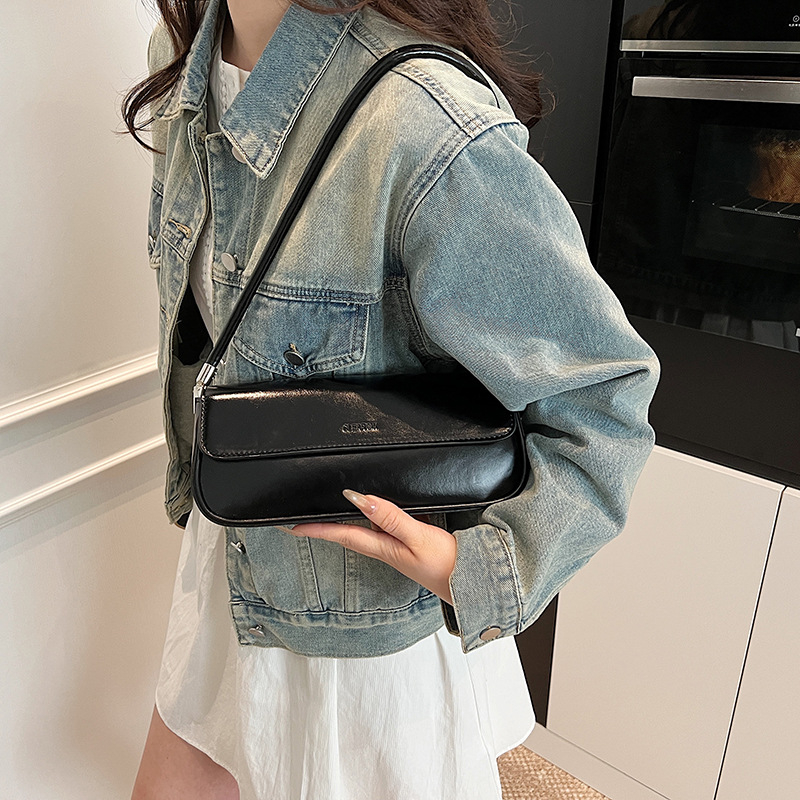 Xiao ai utcai stílusú PU válltáska, horizontális négyszögletes forma, mágneszár, belső telefontartó zseb, tavasz 2025