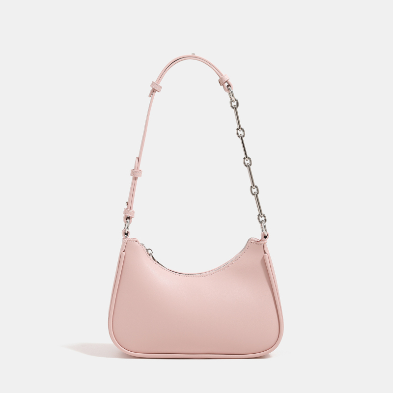 Geantă crossbody PU, orizontală, formă pătrată, cu curea din lanț — închidere cu fermoar, buzunar interior cu fermoar și buzunar pentru telefon, stil urban