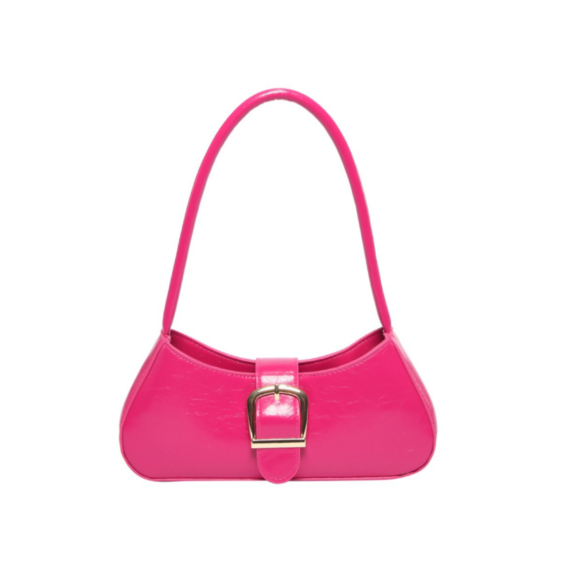 Geantă de subraț din PU, formă orizontală pătrată 3D, fermoar, construcție rigidă, cu o curea