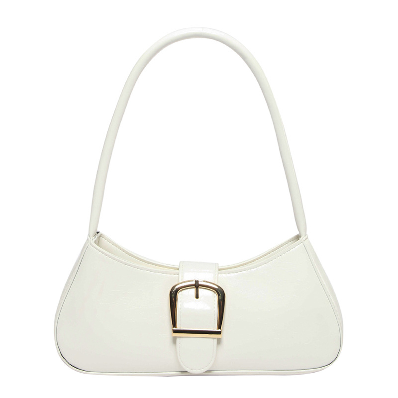 Geantă de subraț din PU, formă orizontală pătrată 3D, fermoar, construcție rigidă, cu o curea