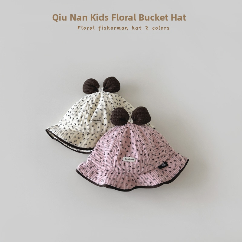 Bērnu bucket cepure rudens sezonai, kordurojas kokvilna, saules aizsardzība, elpojoša, plašas malas, 6–12 mēneši un 1–2 gadi