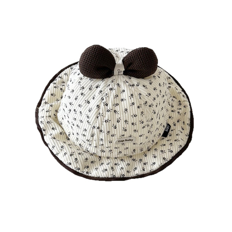 Bērnu bucket cepure rudens sezonai, kordurojas kokvilna, saules aizsardzība, elpojoša, plašas malas, 6–12 mēneši un 1–2 gadi