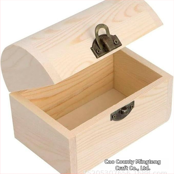 Medinė arkine pakavimo dėžė – rankų darbo, graviravimas, logotipo spausdinimo galimybė, vaikų medinė lobyno dėžutė