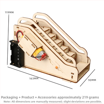 Koka elektriskais lifts bērniem, zinātnes komplekts, DIY STEM aktivitāte, fizikas izglītojoša rotaļlieta, 7–14 gadu vecumā