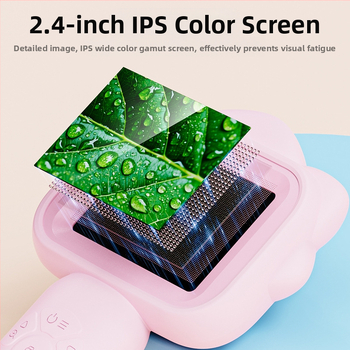 Pārvietojams bērnu mikroskops ar IPS displeju — kukaiņu un augu novērošana, elektrisks, daudzfunkcionāls, plastmasas korpuss