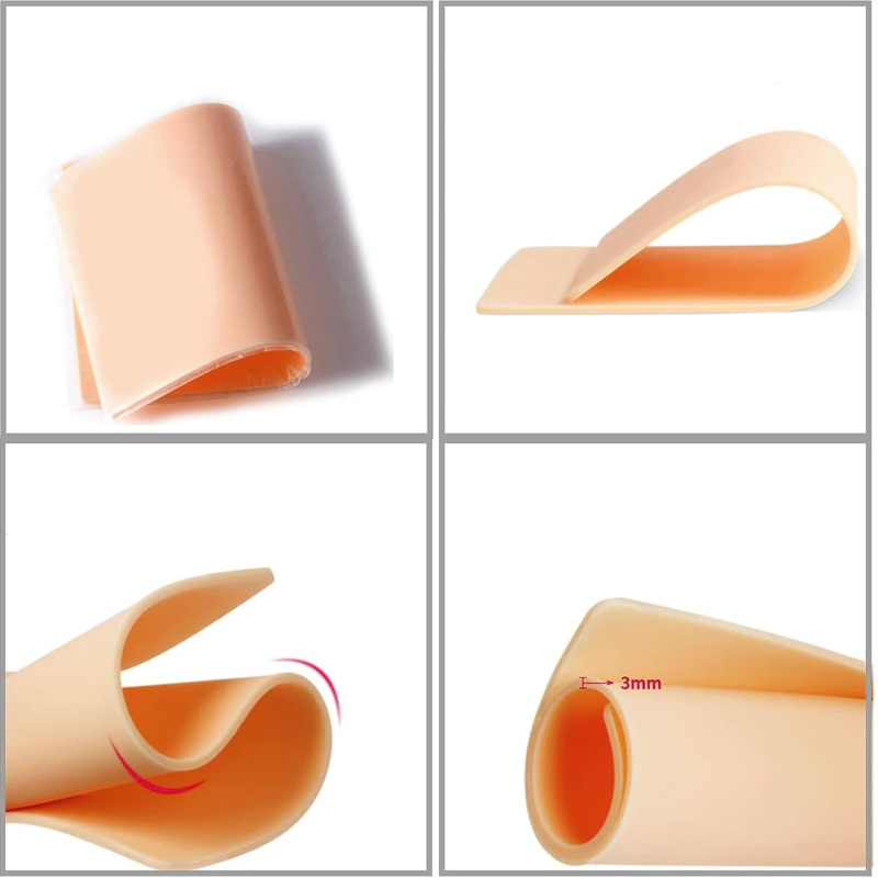 Tatuálás gyakorló bőr Junzhen, műbőr, 3 mm vastagság, üres felület