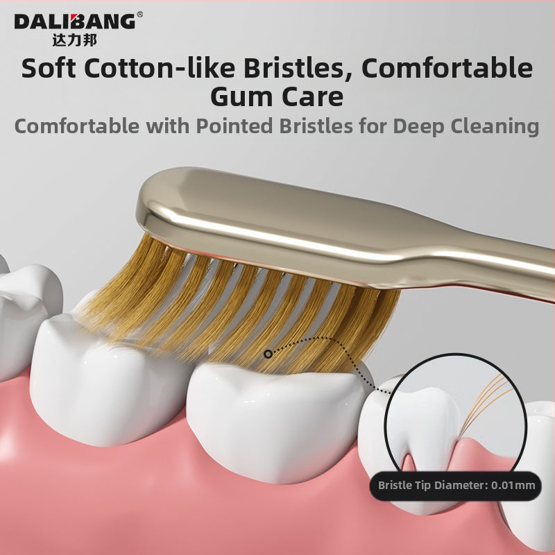 Zubná kefka Dali Bang s mäkkými štetinami, ochrana ďasien, model 802, balenie 2 ks, ručná