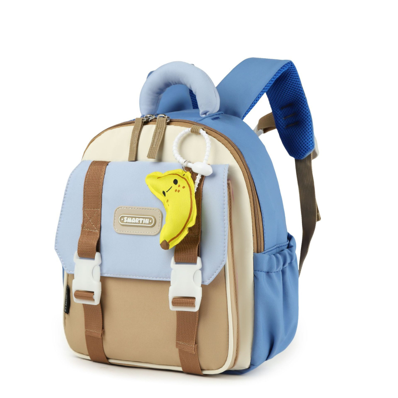 Rucsac pentru copii cu model de animale, impermeabil din Oxford, design unisex, curele cu pernă de aer