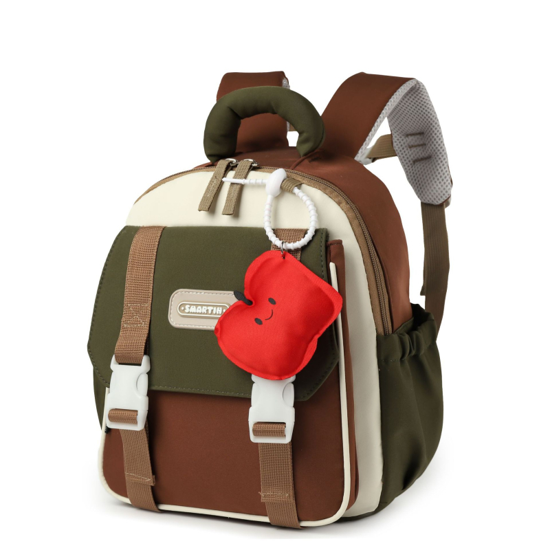 Rucsac pentru copii cu model de animale, impermeabil din Oxford, design unisex, curele cu pernă de aer