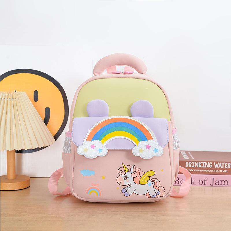 Mugursoma bērnudārzam, neilons, elpojoša, izliektas plecu siksnas