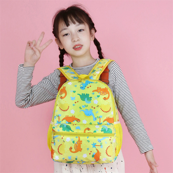 Детска найлонова раница с карикатурен принт, разширяваща се и презрамка с въздушна подложка, за 3–4 клас