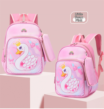 Bērnu mugursoma ar vienradža tēlu, animācijas stils, Oxford audums, elpojošs, ūdensizturīgs, izturīgs, muguras aizsardzība