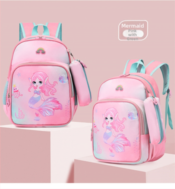 Bērnu mugursoma ar vienradža tēlu, animācijas stils, Oxford audums, elpojošs, ūdensizturīgs, izturīgs, muguras aizsardzība