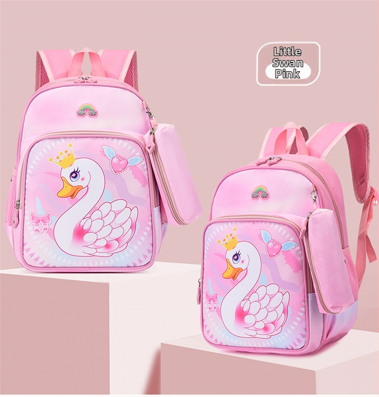 Bērnu mugursoma ar vienradža tēlu, animācijas stils, Oxford audums, elpojošs, ūdensizturīgs, izturīgs, muguras aizsardzība