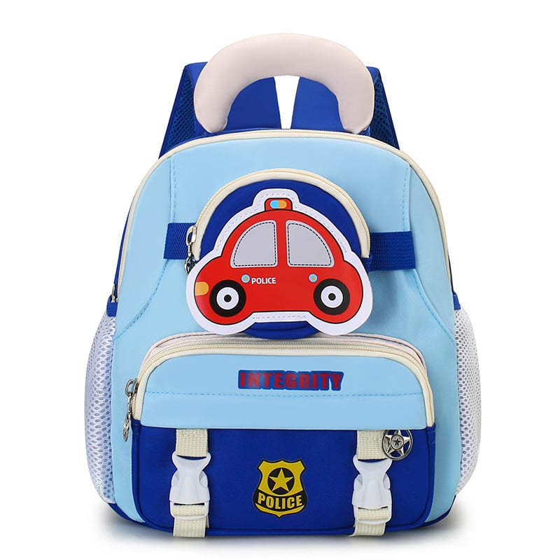 Unisex bērnu mugursoma ar auto tēmu, Oxford audums, bērniem draudzīgs un jauks stils, piemērota mācību vajadzībām lielās pirmskolas klasēs