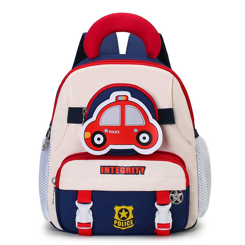 Unisex bērnu mugursoma ar auto tēmu, Oxford audums, bērniem draudzīgs un jauks stils, piemērota mācību vajadzībām lielās pirmskolas klasēs