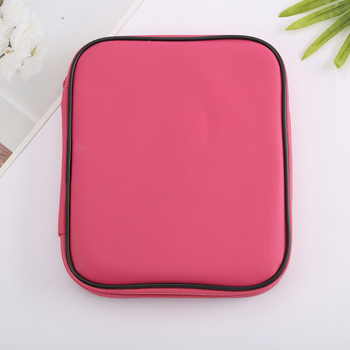 Leválasztható körkötő tűkészlet bőrtokkal, alumínium tűk, Qingfeng márka, minimalist stílus