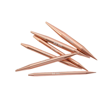 Leválasztható körkötő tűkészlet bőrtokkal, alumínium tűk, Qingfeng márka, minimalist stílus