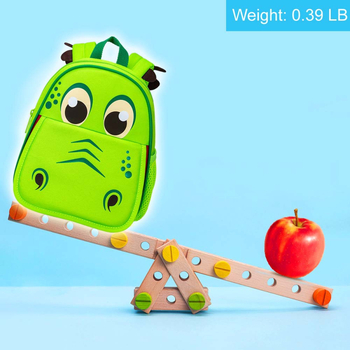 CCJPX Uniszex gyermek hátizsák poliészterből – lélegző, ultrakönnyű és kopásálló, állatos mintával, kis dinoszaurral, görbült vállpántok