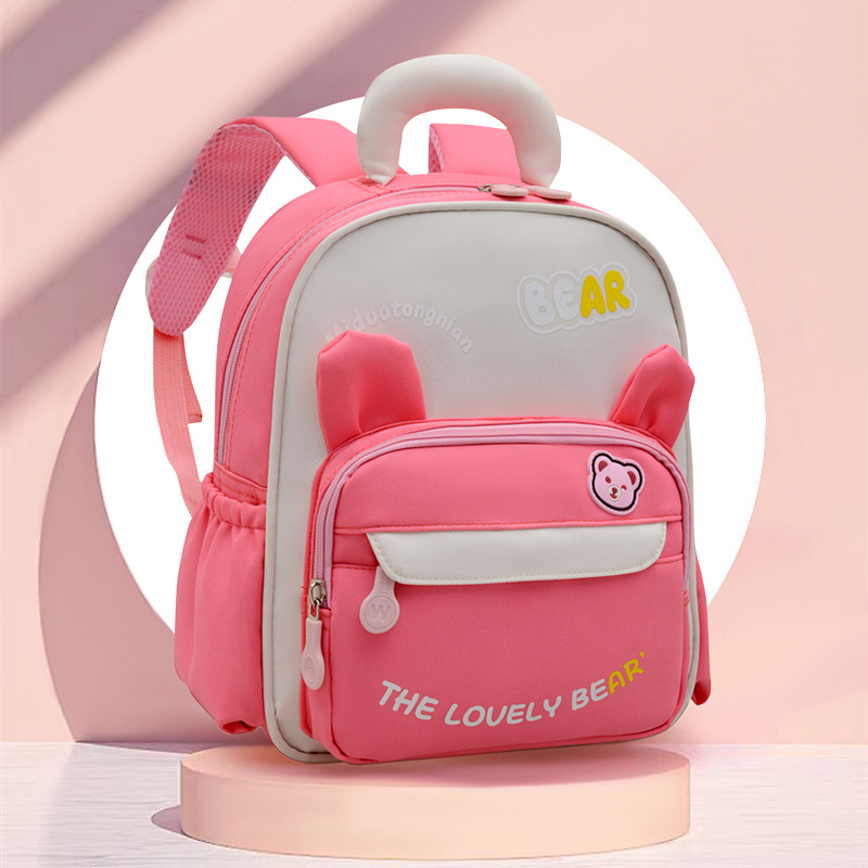 Általános Iskolai Hátizsák Gerincvédelmi Funkcióval, Könnyű Nylon, Vízálló, Fényvisszaverő Biztonság