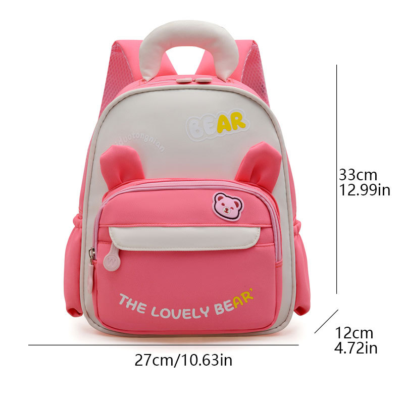 Általános Iskolai Hátizsák Gerincvédelmi Funkcióval, Könnyű Nylon, Vízálló, Fényvisszaverő Biztonság