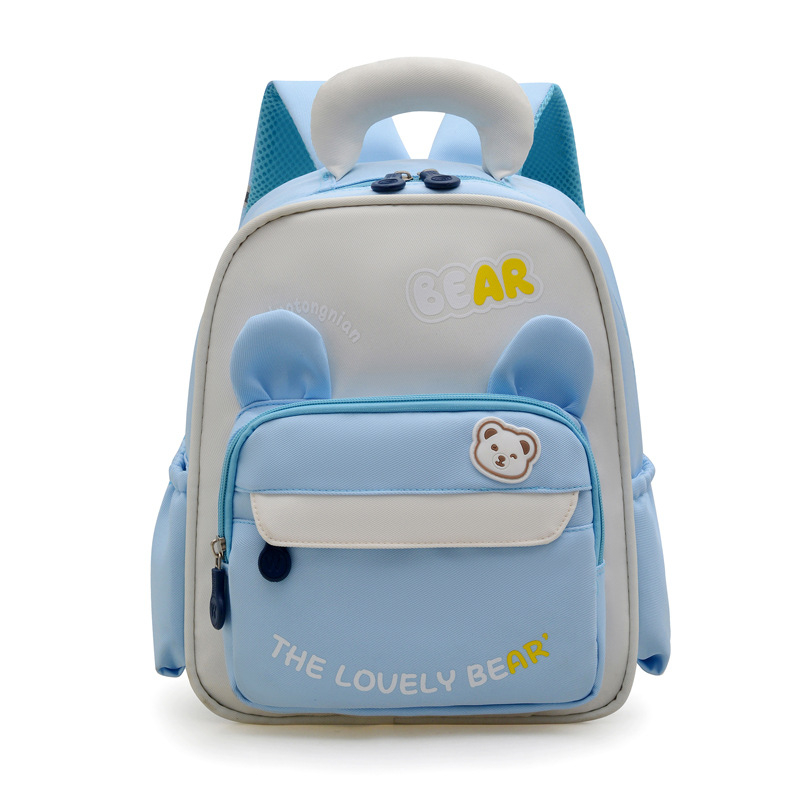 Általános Iskolai Hátizsák Gerincvédelmi Funkcióval, Könnyű Nylon, Vízálló, Fényvisszaverő Biztonság