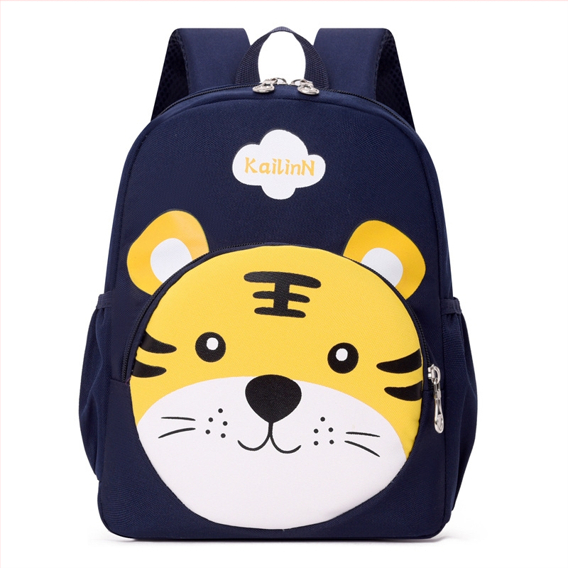 Rucsac școlar pentru copii, nylon, cu model desen animat, respirabil, ultraușor, protecția coloanei, curele de umăr curbate