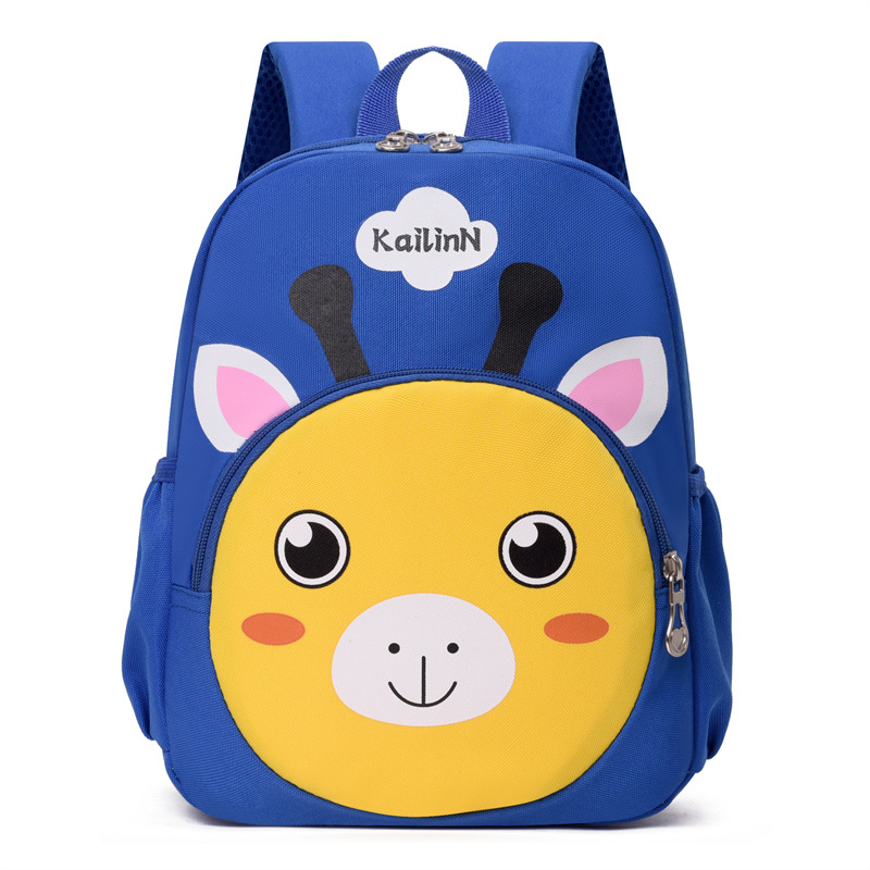 Rucsac școlar pentru copii, nylon, cu model desen animat, respirabil, ultraușor, protecția coloanei, curele de umăr curbate