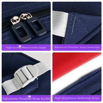 Ученическа раница за деца в предучилищна и начална училищна възраст с персонализирано лого, Oxford плат, ултра лека, издръжлива, модерен стил, презрамки с извита форма