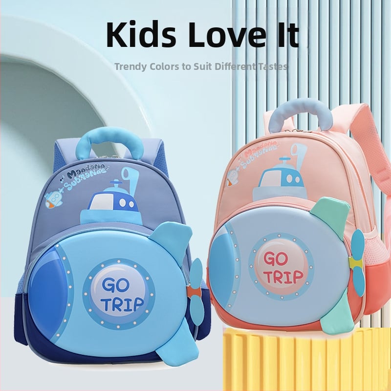 Rucsac pentru copii din EVA – Model rachetă, respirabil, impermeabil, ultra-ușor, bretele cu pernă de aer