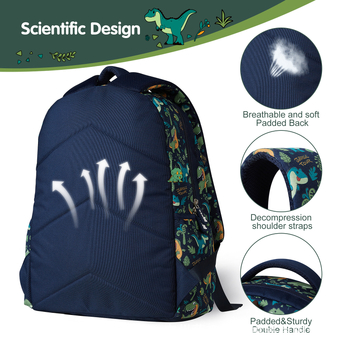 Ученическа раница за основно училище – унисекс, оксфордски плат, дишаща, водоустойчива, антикрадна система, облекчаване на тежестта