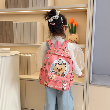 Unisex nylon hátizsák óvodába — anime mintás, légáteresztő kialakítás, poliészter bélés, görbült vállpántok, 2025 tavasz