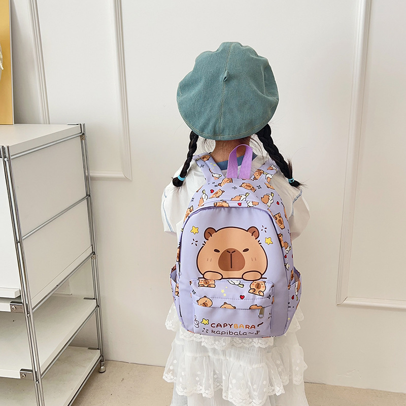 Unisex nylon hátizsák óvodába — anime mintás, légáteresztő kialakítás, poliészter bélés, görbült vállpántok, 2025 tavasz